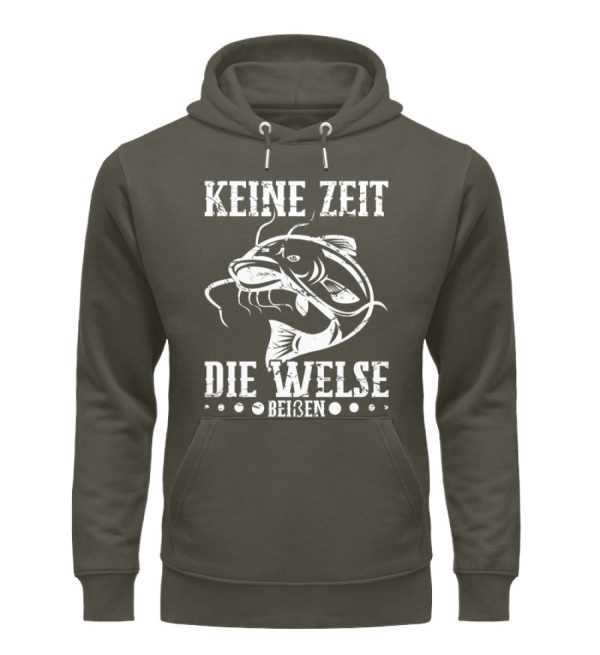Keine Zeit die Welse beißen  - Unisex Premium Bio Hoodie Angebot – Bild 5