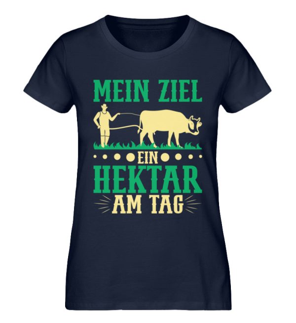 Mein Ziel ein Hektar am Tag  - Damen Premium Bio Shirt Online – Bild 2