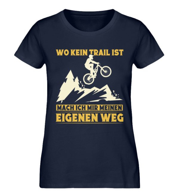 Wo kein Trail mache ich eigenen Weg  - Damen Premium Bio Shirt Verkauf – Bild 2