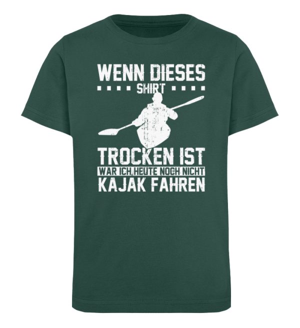 Wenn dieses Shirt trocken ist war ich nicht Kajak fahren  - Kinder Bio Shirt Online-Verkauf – Bild 4