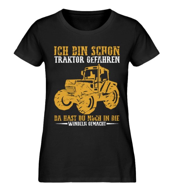 Ich bin Traktor gefahren da hast du in Windeln gemacht  - Damen Premium Bio Shirt Schn?ppchen