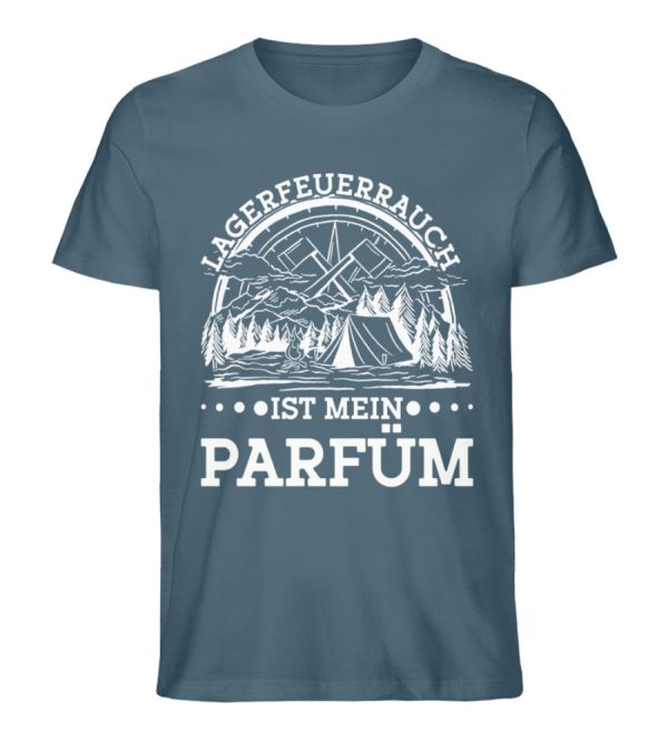 Lagerfeuerrauch ist mein Parfüm  - Unisex Premium Bio Shirt Online-Verkauf – Bild 5