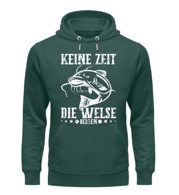 Keine Zeit die Welse beißen  - Unisex Premium Bio Hoodie Angebot – Bild 4