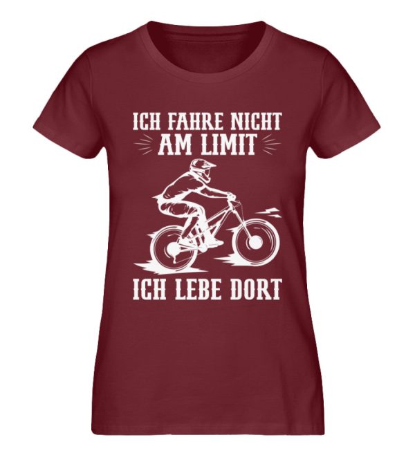 Fahre nicht am Limit ich lebe dort  - Damen Premium Bio Shirt Online-Schn?ppchen – Bild 3