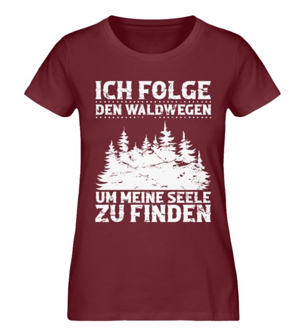 Ich folge den Waldwegen um meine Seele zu finden  - Damen Premium Bio Shirt Angebot – Bild 3