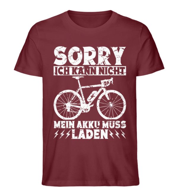 Ich kann nicht mein Akku muss laden  - Unisex Premium Bio Shirt Online-Schn?ppchen – Bild 4