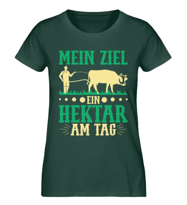 Mein Ziel ein Hektar am Tag  - Damen Premium Bio Shirt Online – Bild 5
