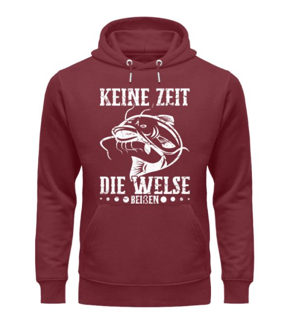 Keine Zeit die Welse beißen  - Unisex Premium Bio Hoodie Angebot – Bild 3