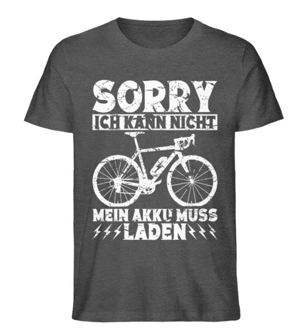 Ich kann nicht mein Akku muss laden  - Unisex Premium Bio Shirt Online-Schn?ppchen – Bild 3