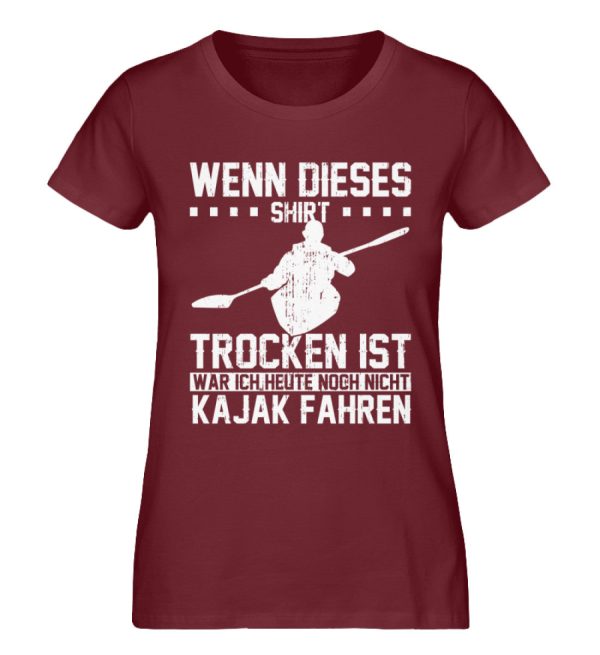 Wenn dieses Shirt trocken ist war ich nicht Kajak fahren  - Damen Premium Bio Shirt Mode – Bild 3