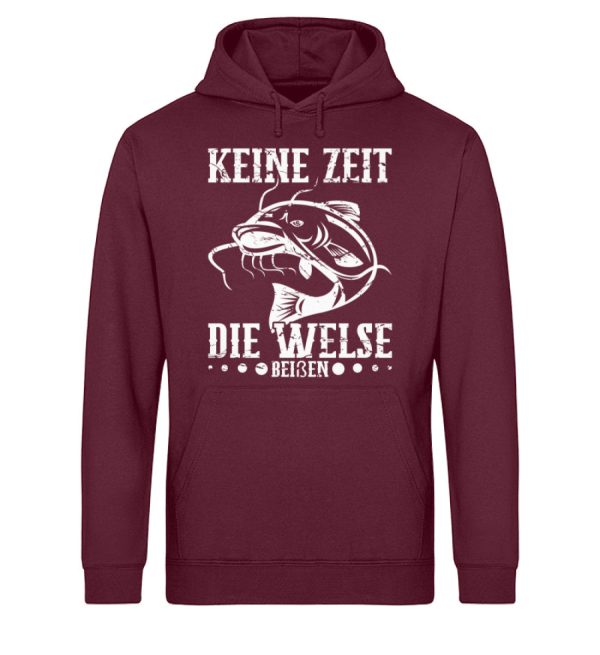 Keine Zeit die Welse beißen  - Unisex Bio Hoodie Angebot – Bild 3