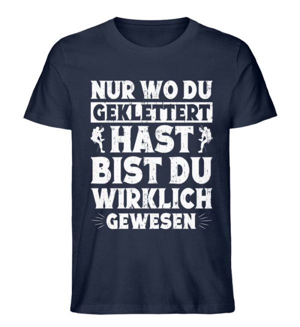 Nur wo du geklettert hast bist du gewesen - Unisex Premium Bio Shirt Zu verkaufen – Bild 2