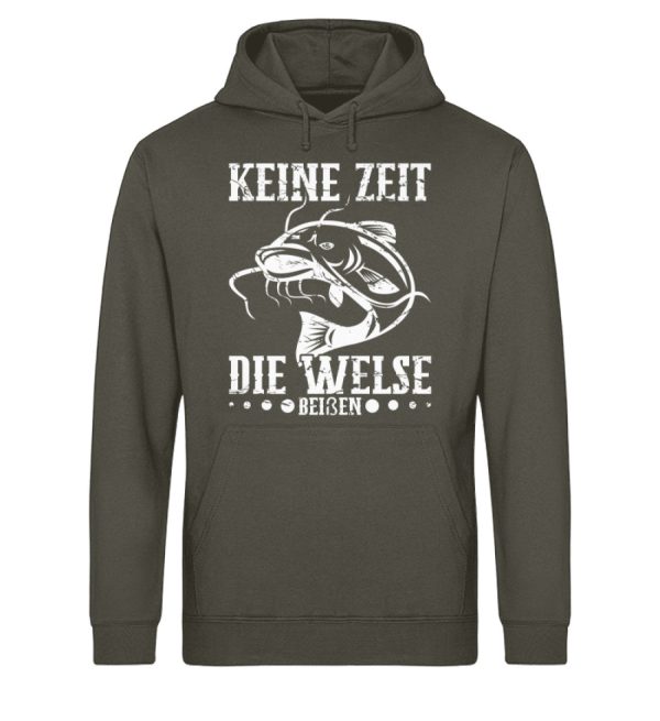 Keine Zeit die Welse beißen  - Unisex Bio Hoodie Angebot – Bild 5