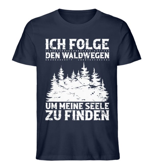 Ich folge den Waldwegen um meine Seele zu finden - Unisex Premium Bio Shirt Schn?ppchen – Bild 2
