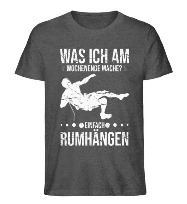 Am Wochenende rumhängen  - Unisex Premium Bio Shirt Verkauf – Bild 3
