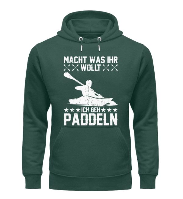 Ich gehe Paddeln  - Unisex Premium Bio Hoodie Online-Schn?ppchen – Bild 4