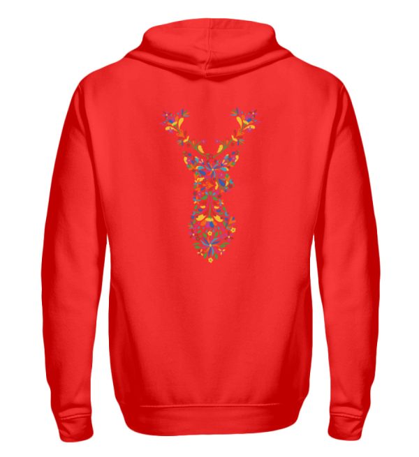 Blumen Hirsch  - Zip-Hoodie Online – Bild 3