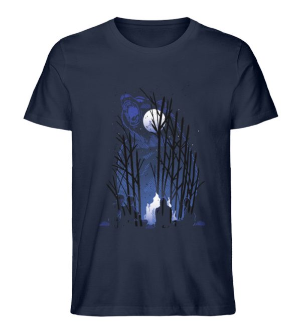 Bär und die Dunkelheit  - Unisex Premium Bio Shirt Mode – Bild 2