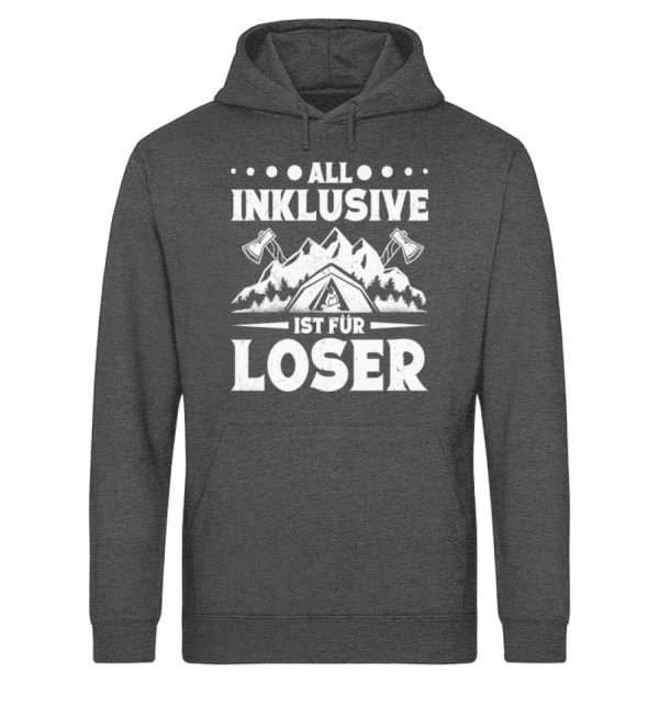 All Inklusive ist für Loser  - Unisex Bio Hoodie Rabatt – Bild 4
