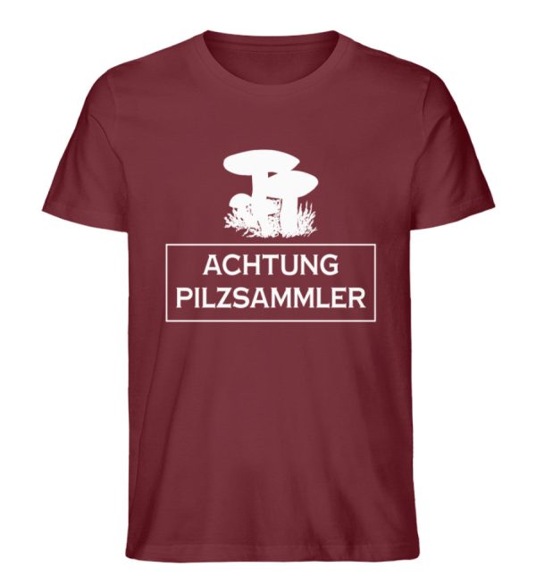 Achtung Pilzsammler  - Unisex Premium Bio Shirt Jetzt online – Bild 5