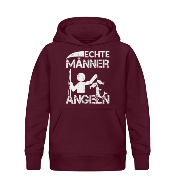 Echte Männer angeln  - Kinder Bio Hoodie Online-Verkauf – Bild 3