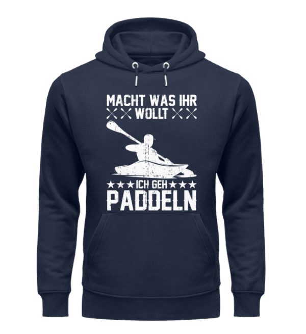 Ich gehe Paddeln  - Unisex Premium Bio Hoodie Online-Schn?ppchen – Bild 2