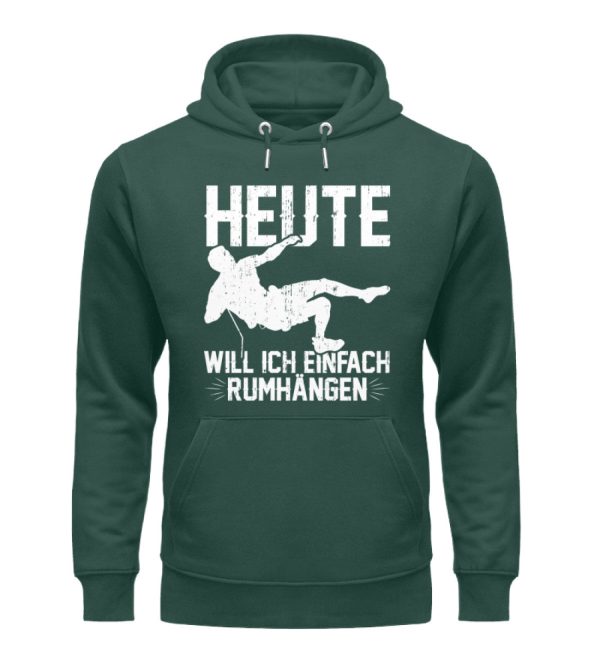 Heute will ich einfach rumhängen  - Unisex Premium Bio Hoodie Schn?ppchen – Bild 4