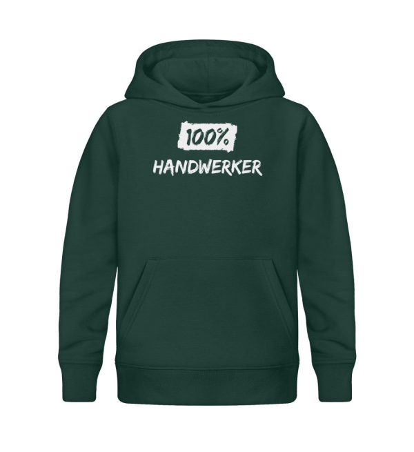 100% Handwerker  - Kinder Bio Hoodie Mode – Bild 5