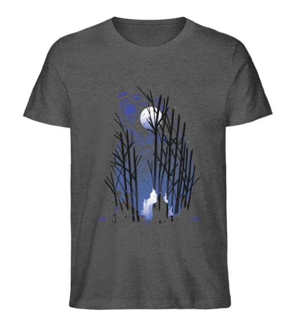 Bär und die Dunkelheit  - Unisex Premium Bio Shirt Mode – Bild 3