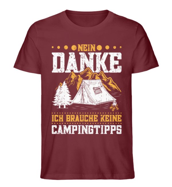 Ich brauche keine Campingtipps  - Unisex Premium Bio Shirt Jetzt online – Bild 4