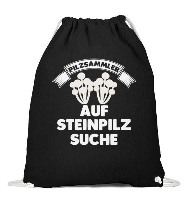 Pilzsammler auf Steinpilz suche  - Baumwoll Gymsac Jetzt online
