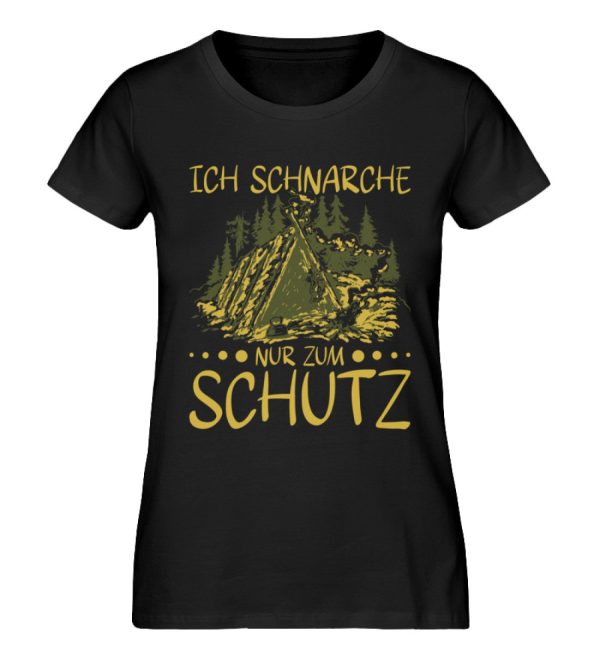 Ich schnarche nur zum Schutz  - Damen Premium Bio Shirt Jetzt online