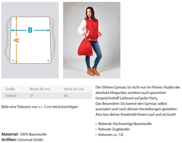 Pilzsammler auf Steinpilz suche  - Baumwoll Gymsac Jetzt online – Bild 5