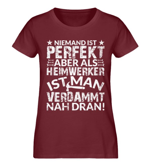 Heimwerker sind perfekt  - Damen Premium Bio Shirt Verkauf – Bild 3