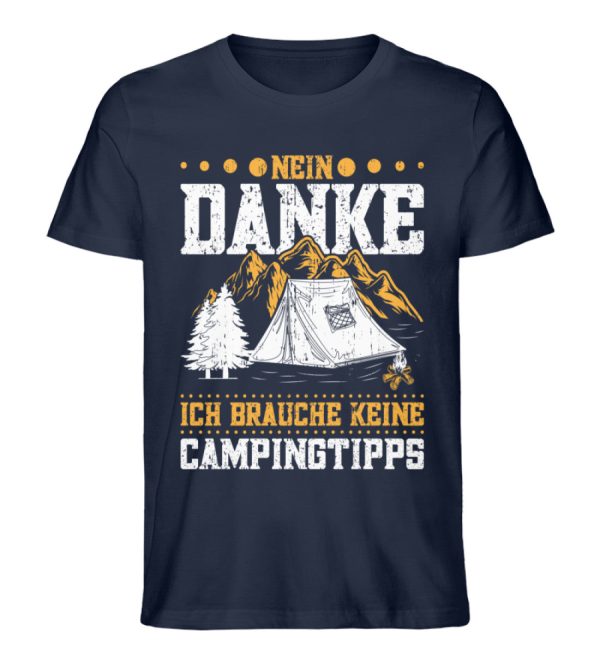 Ich brauche keine Campingtipps  - Unisex Premium Bio Shirt Jetzt online – Bild 2