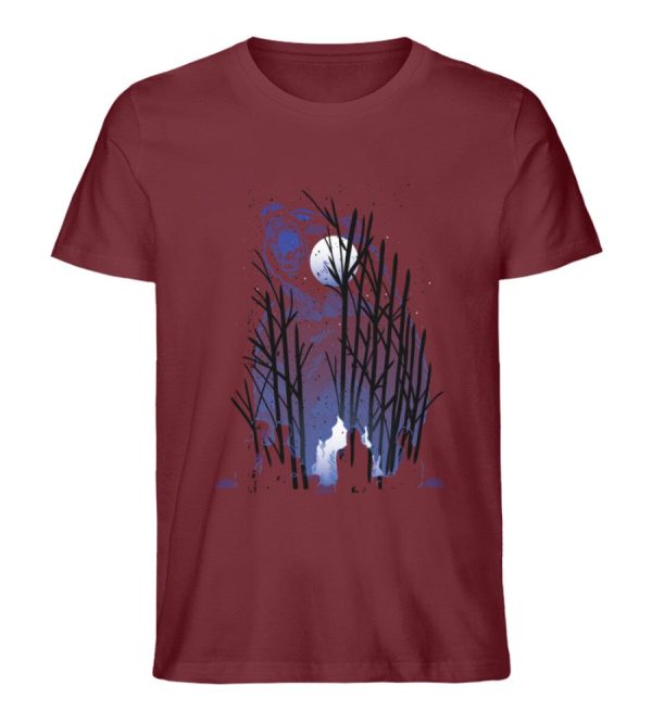 Bär und die Dunkelheit  - Unisex Premium Bio Shirt Mode – Bild 4
