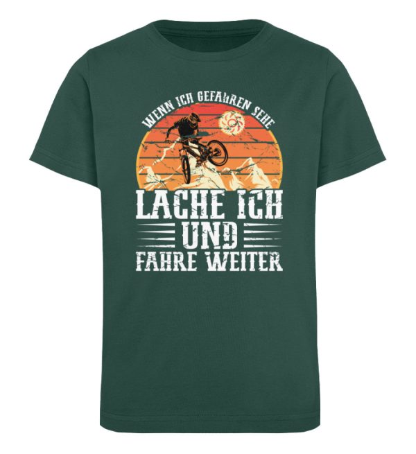 Bei Gefahren lache ich und fahre weiter  - Kinder Bio Shirt Online-Verkauf – Bild 4