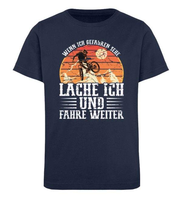 Bei Gefahren lache ich und fahre weiter  - Kinder Bio Shirt Online-Verkauf – Bild 2