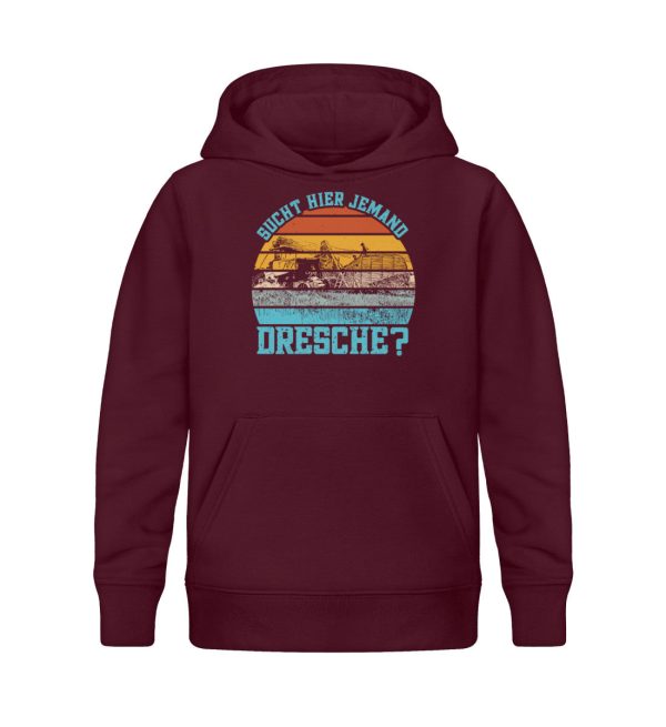 Sucht hier jemand Dresche  - Kinder Bio Hoodie Mode – Bild 3