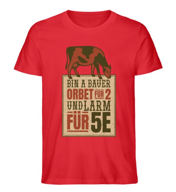 Ich bin ein Bauer  - Unisex Premium Bio Shirt Rabatt – Bild 4