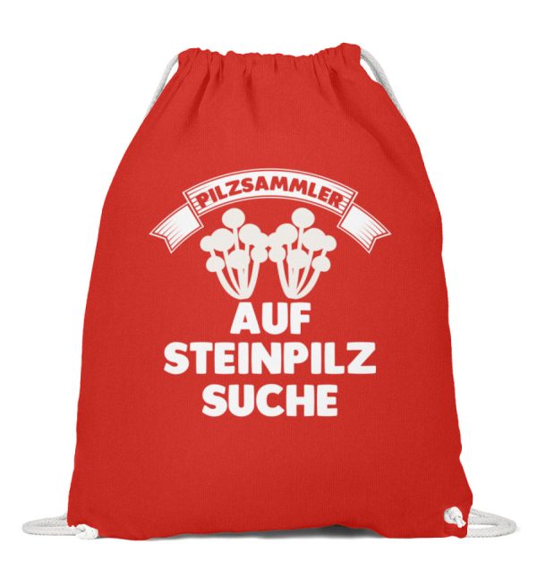 Pilzsammler auf Steinpilz suche  - Baumwoll Gymsac Jetzt online – Bild 3