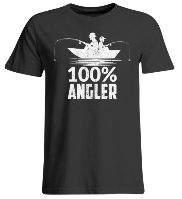 100% Angler  - Übergrößenshirt Angebot