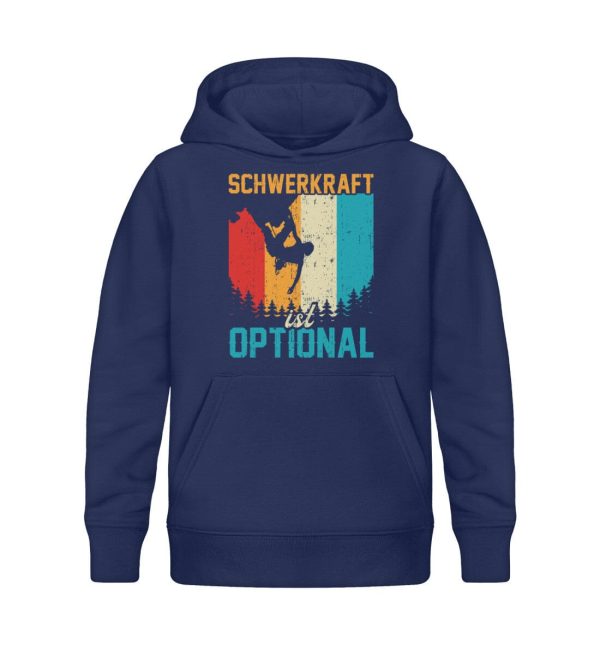 Schwerkraft ist optional  - Kinder Bio Hoodie Mode – Bild 2