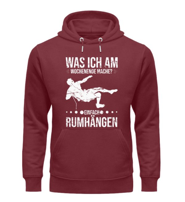 Am Wochenende rumhängen  - Unisex Premium Bio Hoodie Jetzt online – Bild 3