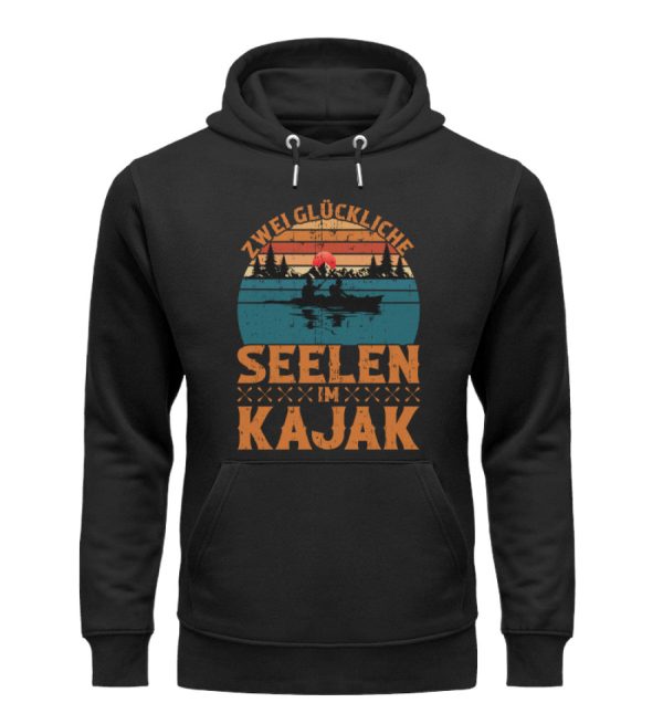 Zwei glückliche Seelen im Kajak  - Unisex Premium Bio Hoodie Mode