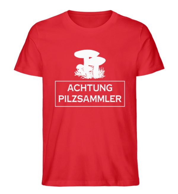 Achtung Pilzsammler  - Unisex Premium Bio Shirt Jetzt online – Bild 4