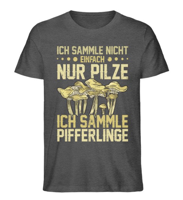 Ich sammle Pfifferlinge  - Unisex Premium Bio Shirt Online-Verkauf – Bild 3