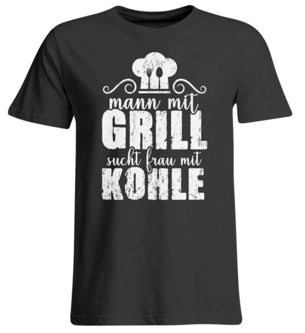 Mann mit Grill sucht Frau mit Kohle  - Übergrößenshirt Mode
