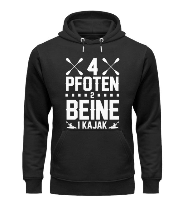 4 Pfoten 2 Beine 1 Kajak  - Unisex Premium Bio Hoodie Verkauf
