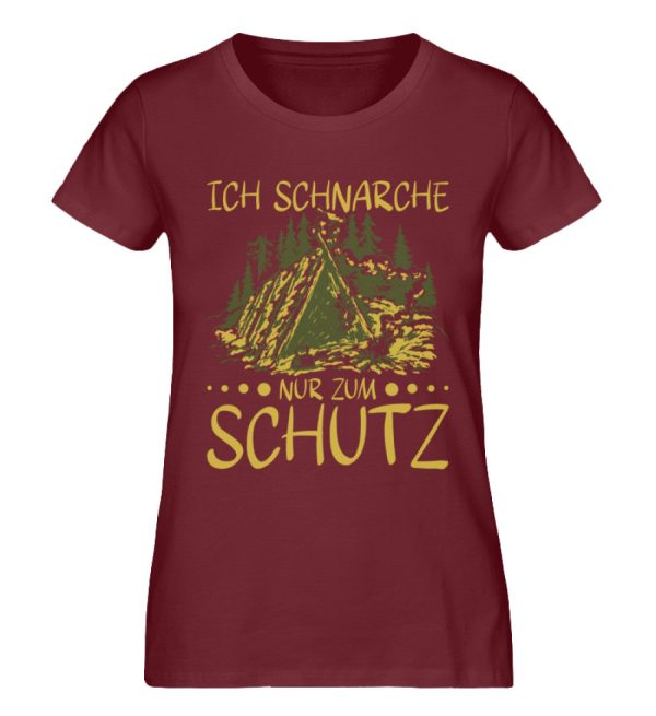 Ich schnarche nur zum Schutz  - Damen Premium Bio Shirt Jetzt online – Bild 3